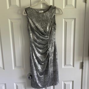 Calvin Klein silver tank dress